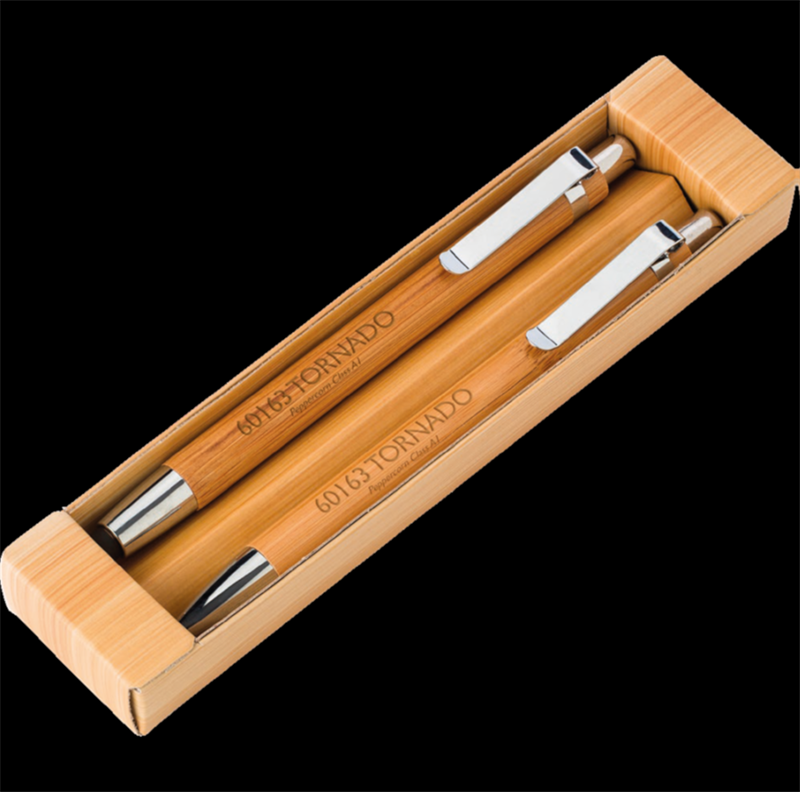 A1 Tornado 60163 Bamboo Pen and Pencil Set